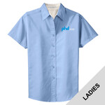 LS508 - P274E006 - EMB - Ladies Short Sleeve Easy Care Shirt