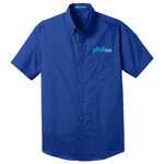 W101 - P274E006 - EMB - Short Sleeve Poplin Shirt