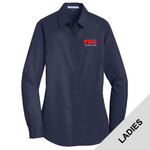 L663 - P274-Robotics Logo - EMB - Ladies SuperPro Twill Shirt
